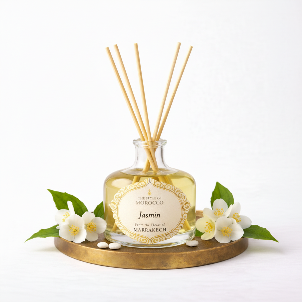 Jasmin Reed Diffuser - Luxe geurverspreider met jasmijn - The Style Of Of Morocco