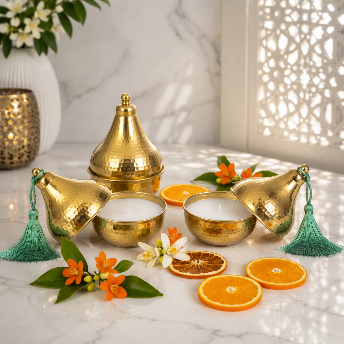 Majesté d'Oranger – Luxe Geurkaars | Set van Twee