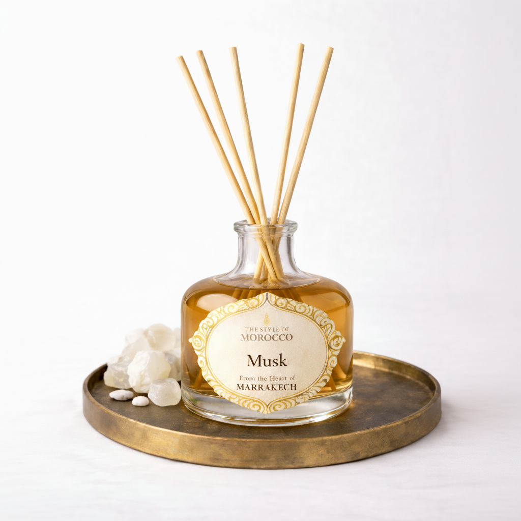 Musk Reed Diffuser - Premium home fragrance met musk - The Style Of Morocco