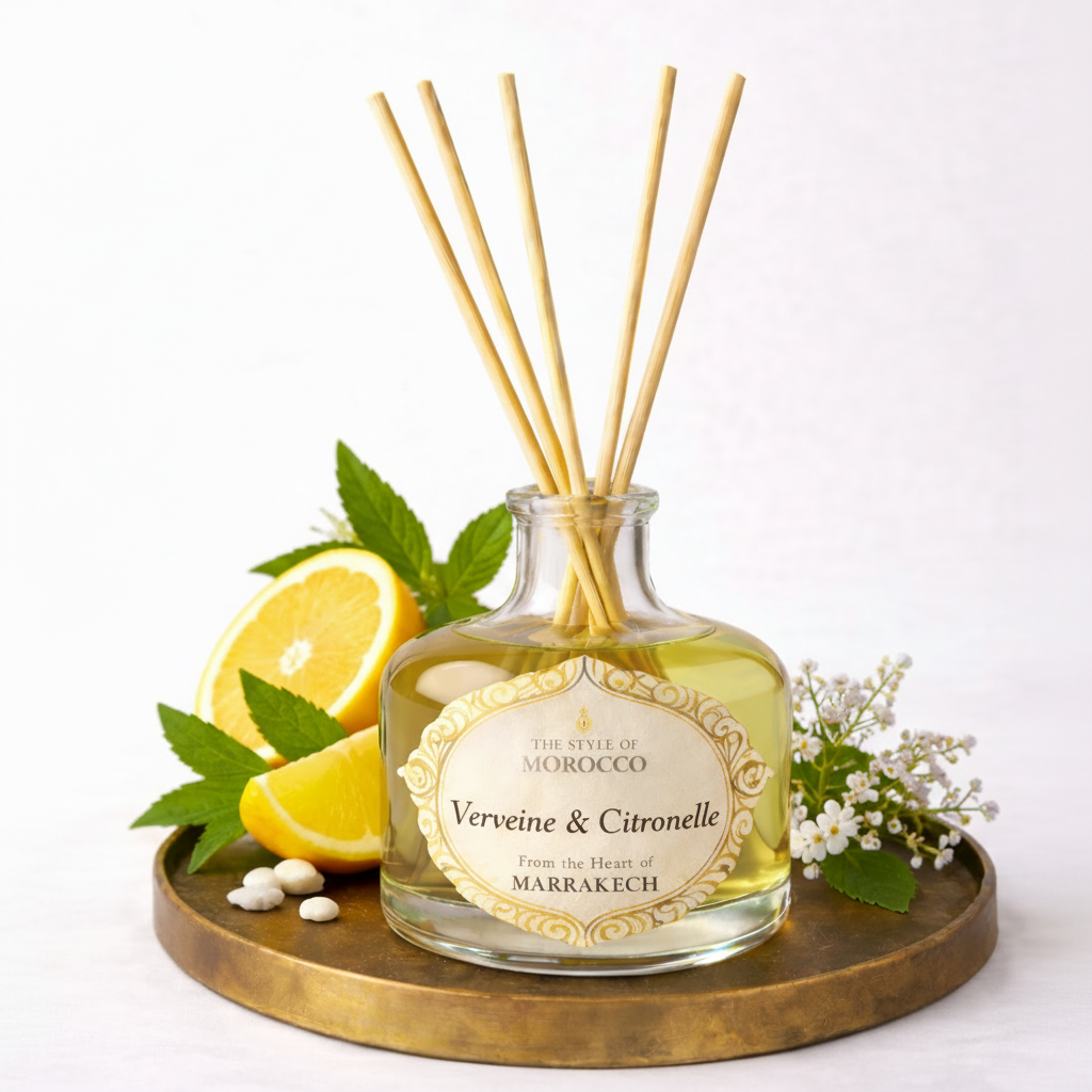 Verveine Citronnelle Reed Diffuser - Citrus geurverspreider - The Style Of Morocco