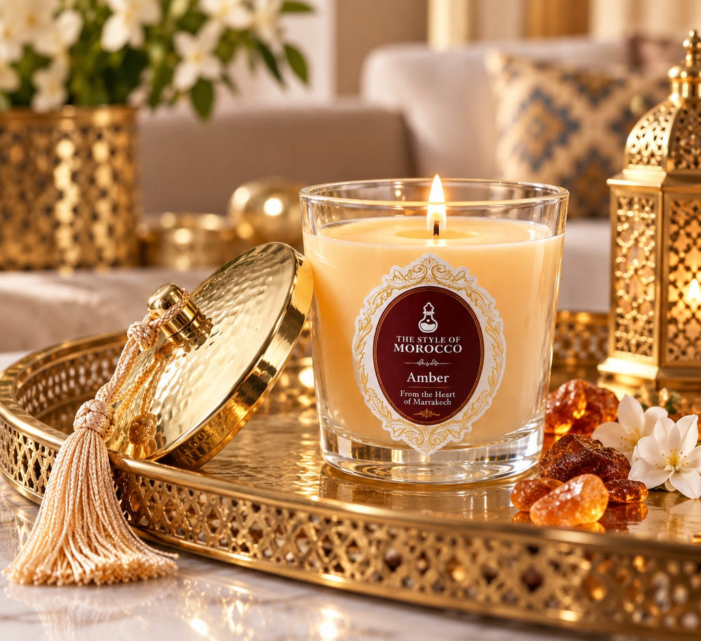 Amber Elegant Glow geurkaars 190 g