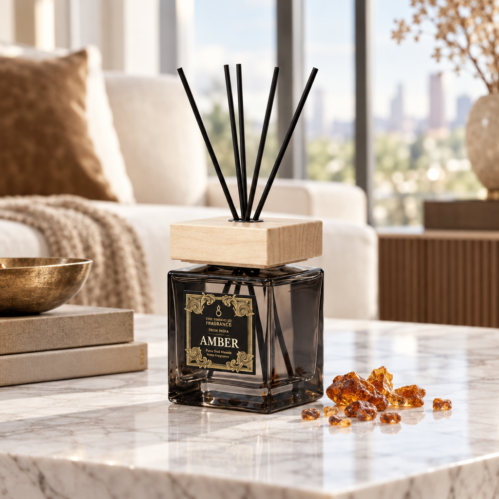 Amber Signature diffuser 500 ml in moderne woonkamer