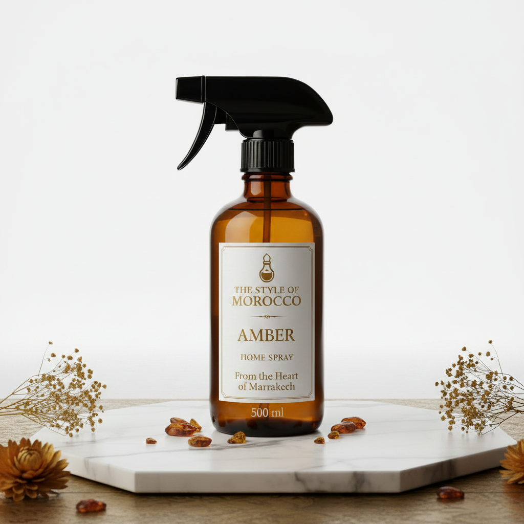 Amber 500ml Home Spray Witte Achtergrond