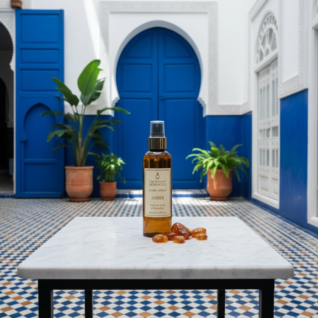 Amber Home Spray – Wit Riad Majorelle Blauw 1:1