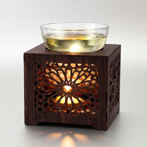 Aroma Burner – Zilveren Achtergrond 1:1