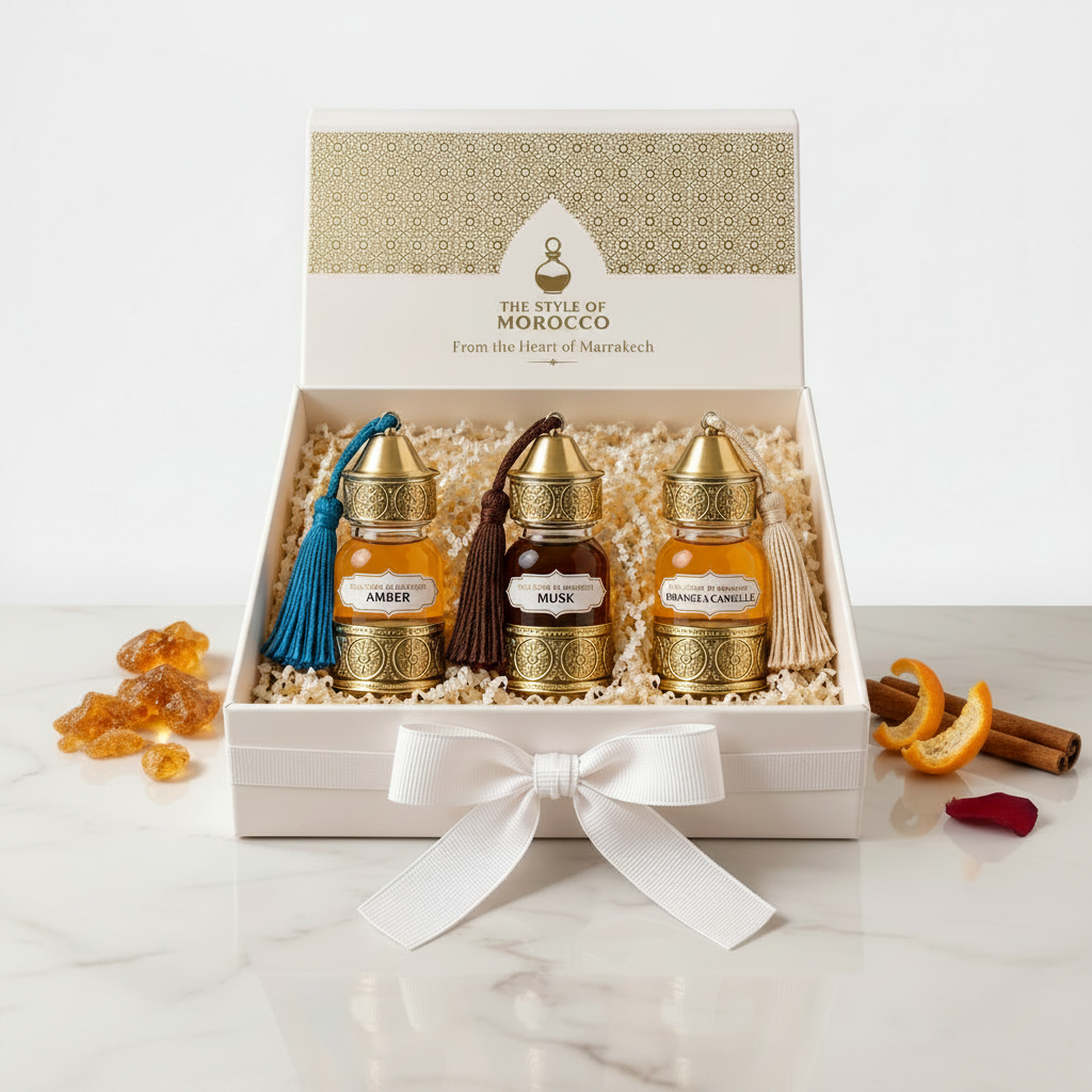 Cadeau Set - Hoog Glans Wit Marmer