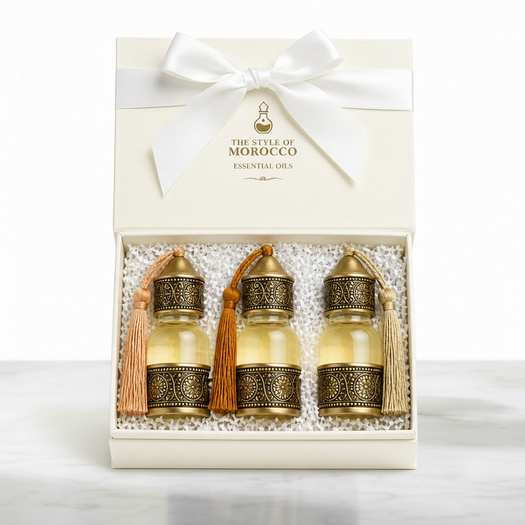 Cadeauset Essential Oils - luxe achtergrond