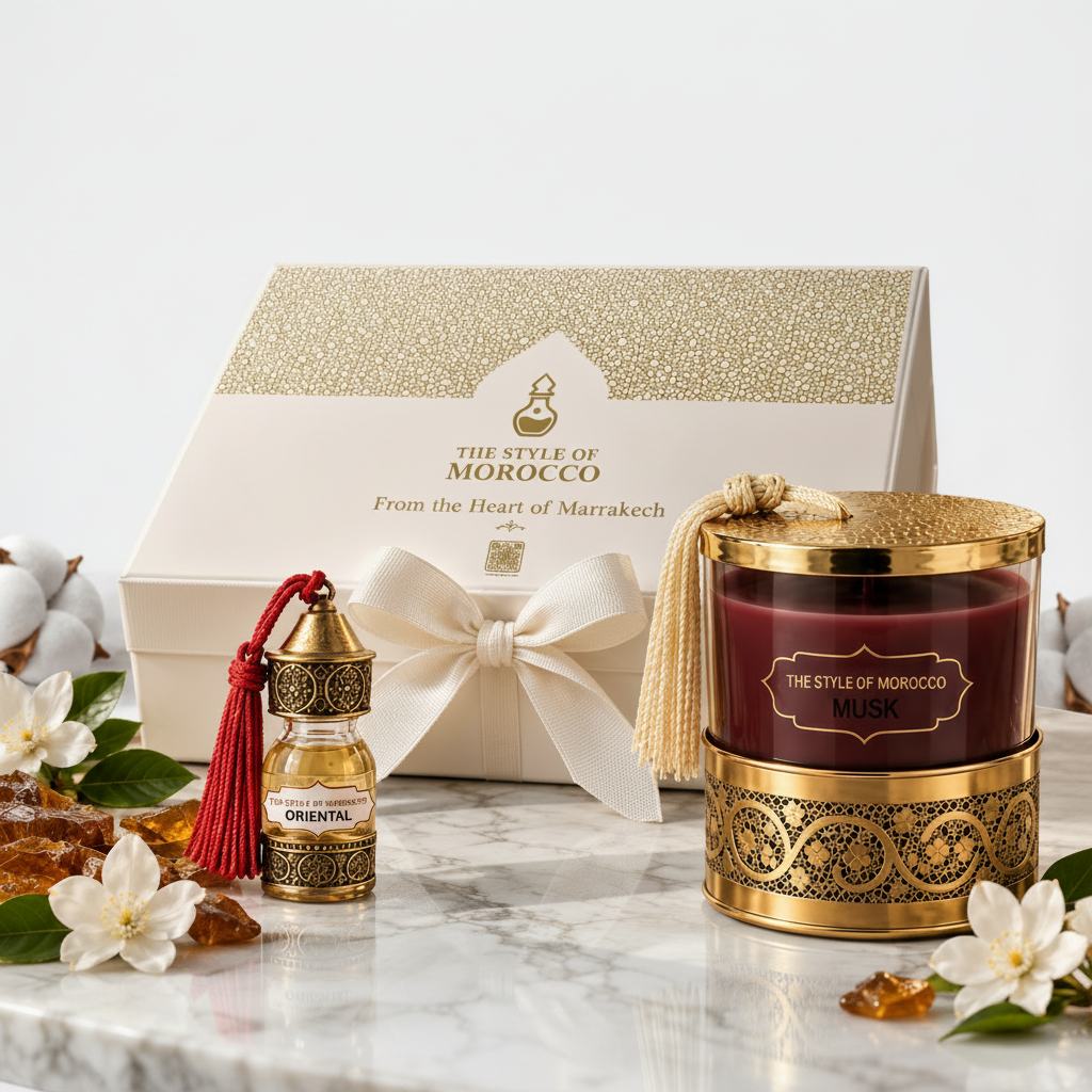 Cadeauset op de standaard luxe achtergrond