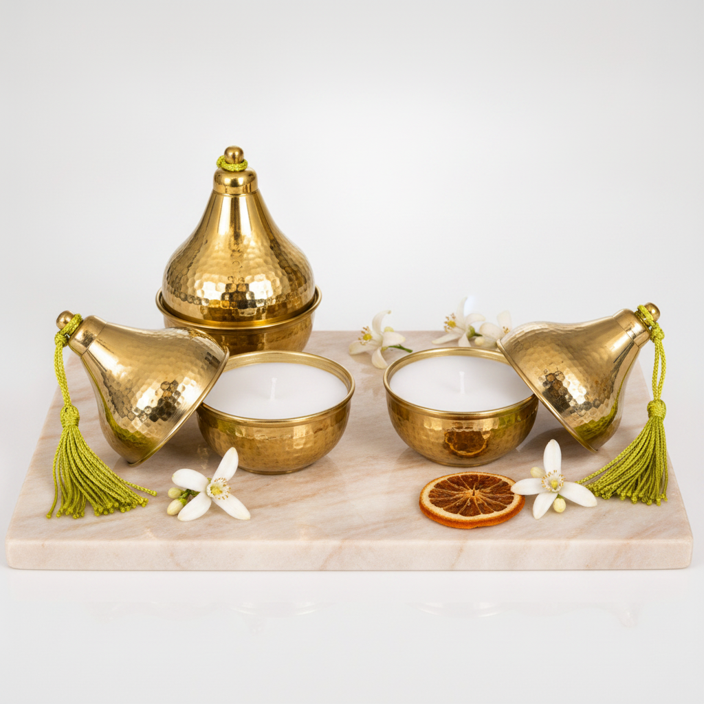 Majesté d'Oranger – Luxe Geurkaars | Set van Twee