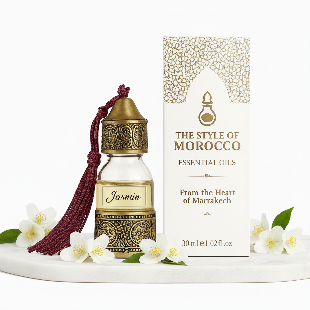 Jasmin 30ml met Doos – Marble Achtergrond