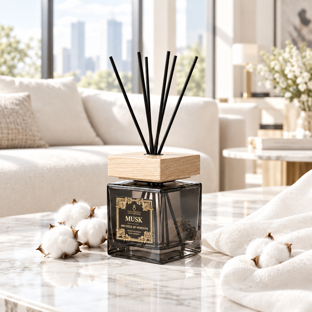 Musk Signature diffuser 500 ml in moderne woonkamer
