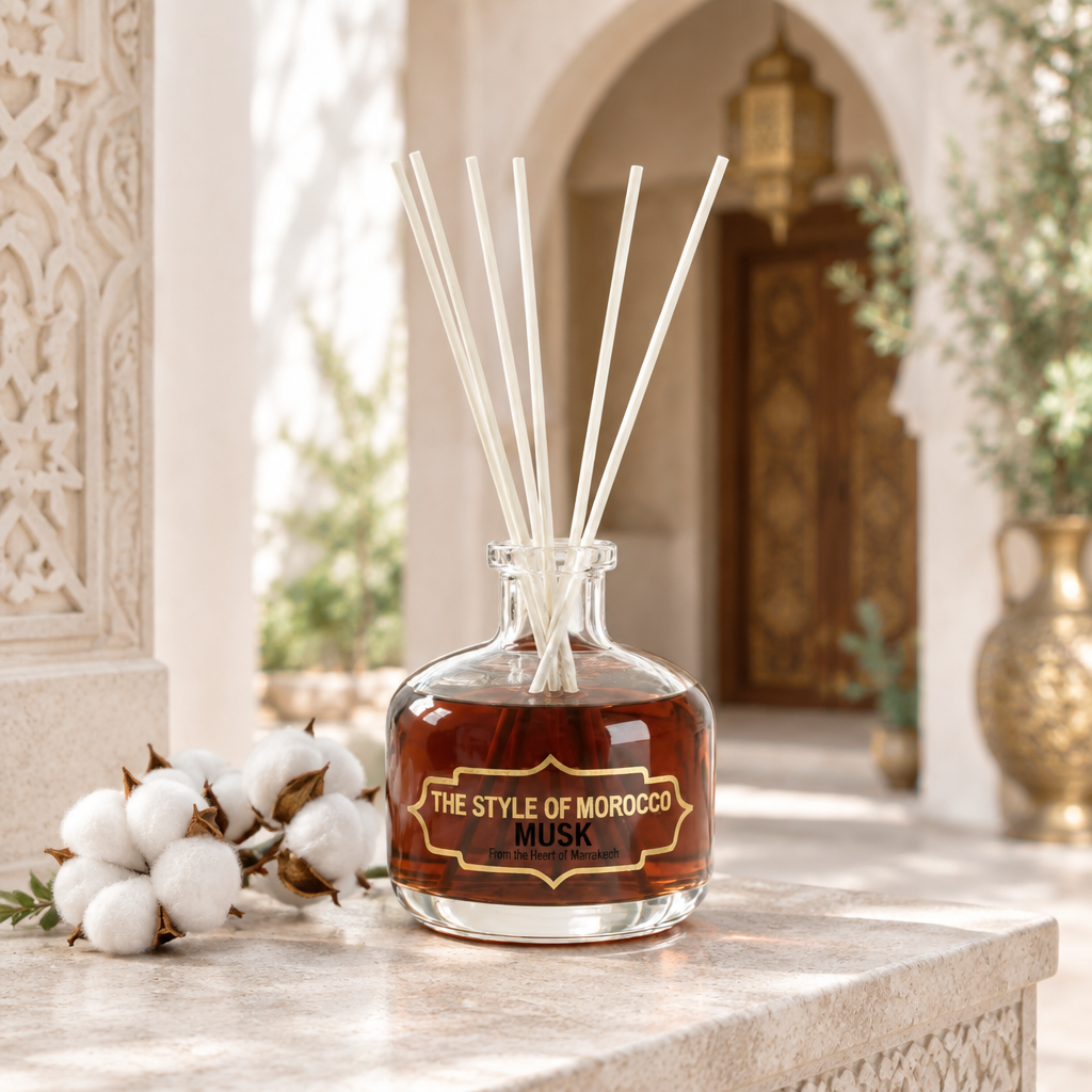 Musk-diffuser in een lichte riad