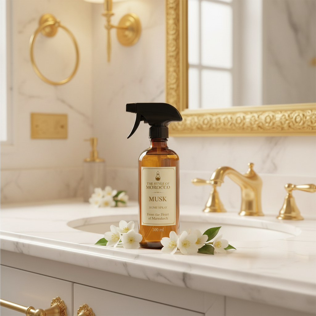 Musk Home Spray - wit goud wastafel luxe
