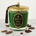 Oud kaars exact Amber achtergrond
