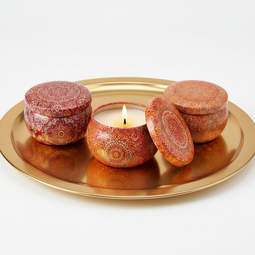 Oud Mood – Oranje/Rood Gouden Plateau