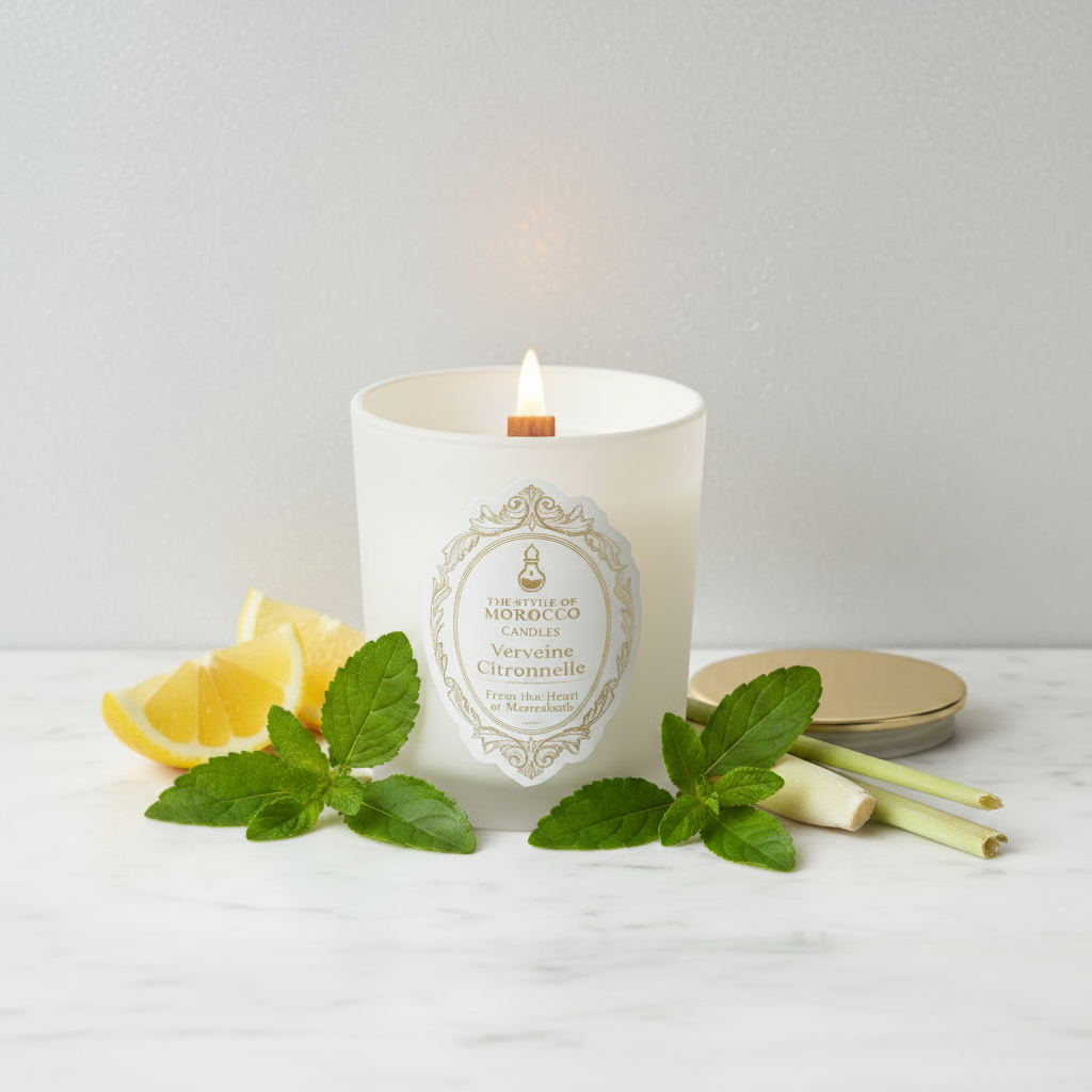 Verveine Citronnelle Geurkaars Mockup